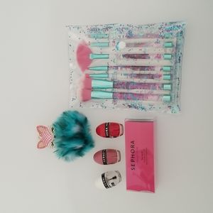 Lot of 6 items for makeup and keychain bundle gift set
